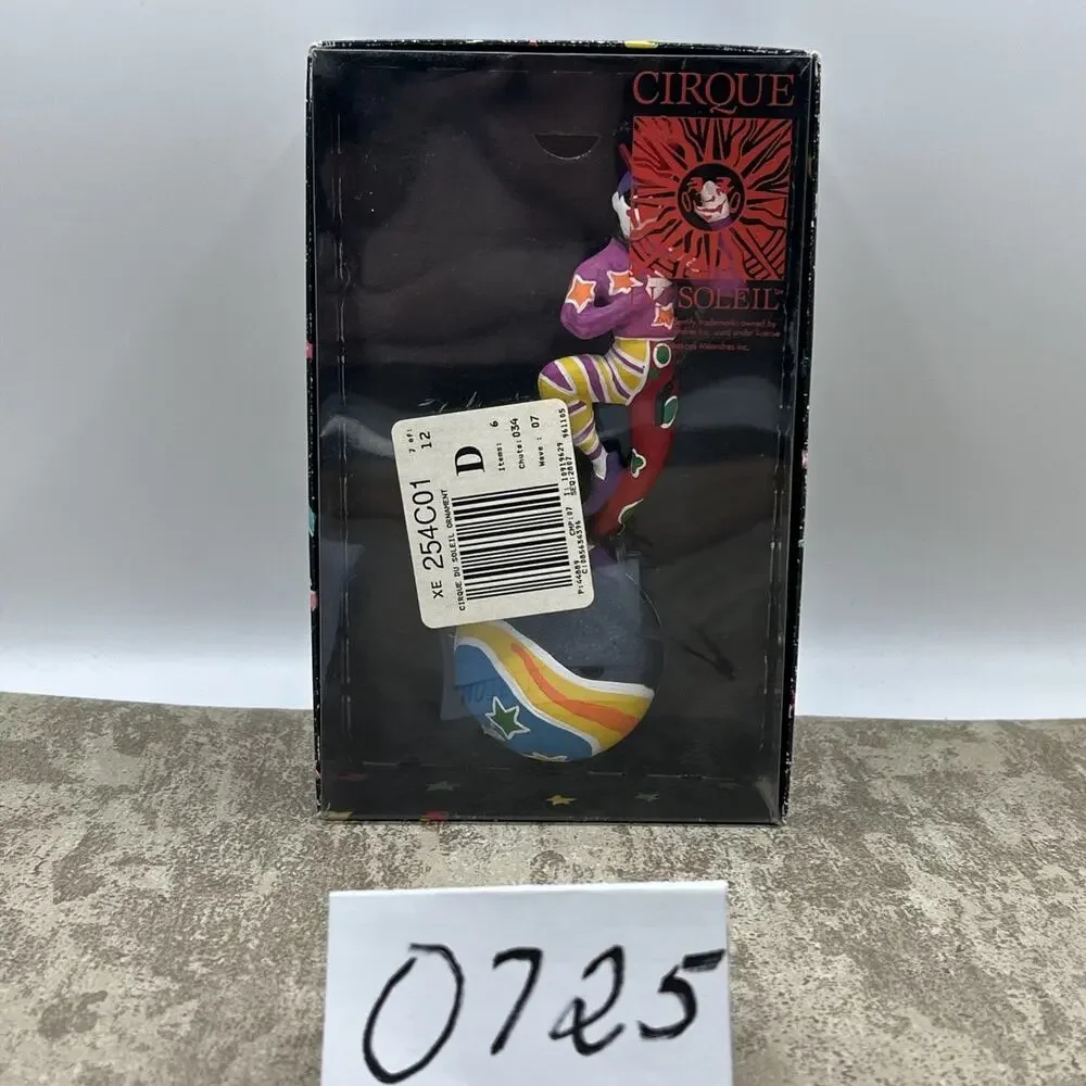 Dept 56 Cirque Du Soleil Colorful Ornament Clown on Ball